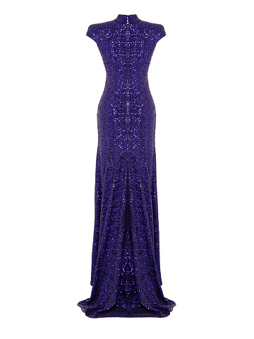 Purple Sequin Maxi Dress, 2
