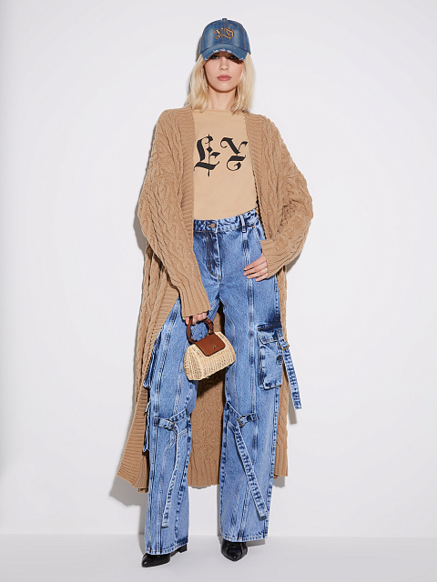 Yellow YD Embroidered Blue Denim Cap, 5 Yellow YD Embroidered Blue Denim Cap, 5