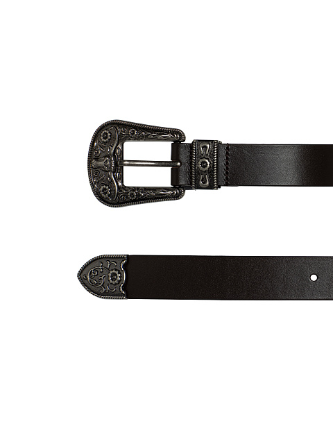 Leather belt-choker, 4