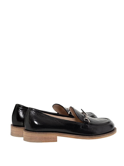 Black patent leather loafers, 3