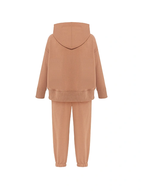 Kid's Brown "YK" Embroidered Jersey Tracksuit, 2 Kid's Brown "YK" Embroidered Jersey Tracksuit, 2