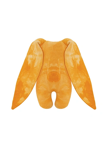 Orange Tie Dye & Orange Embroidery "Bunny" Toy, 2