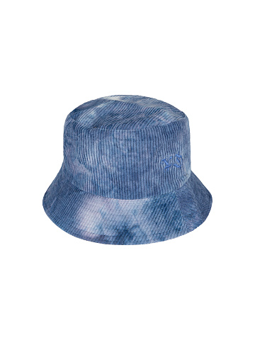 Dark Blue Tie-dye & Dark Blue Embroidery Corduroy Bucket Hat, 1