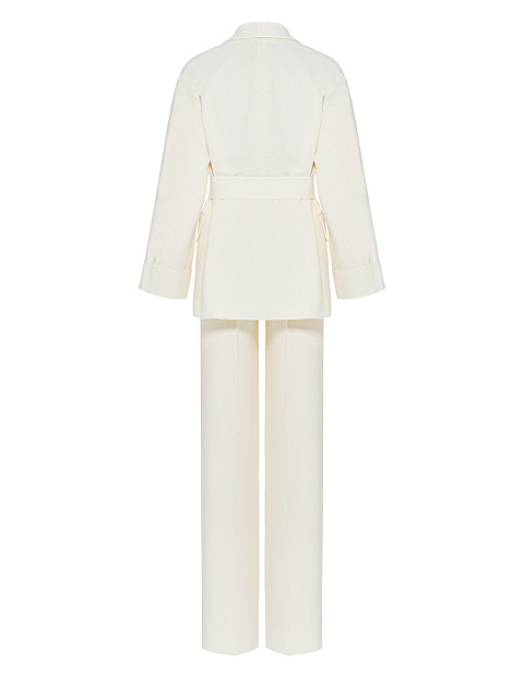 Milk Tweed Two-piece Suit, 5