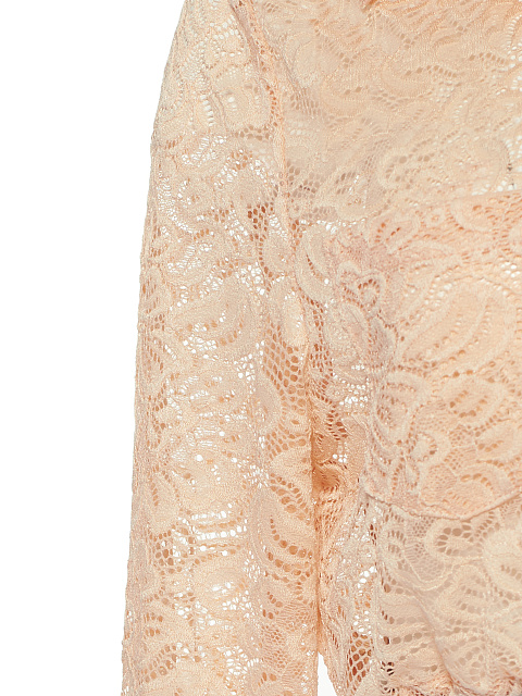 Pink Cropped Lace Blouse, 3