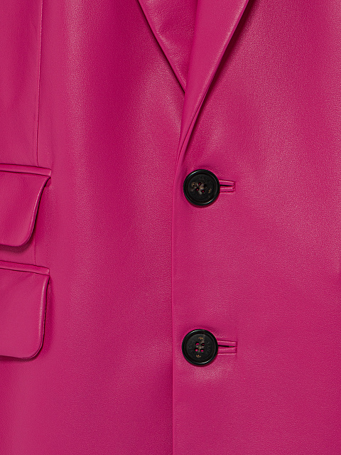 Bright Pink Leather Jacket, 3