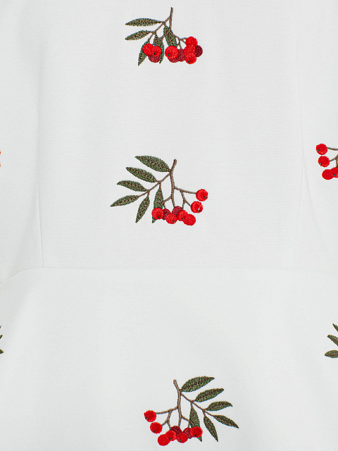 White sweatshirt with peplum, 3 White sweatshirt with peplum, 3