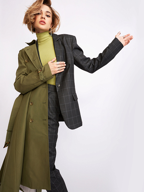 Green Ribbed Cotton L/S Turtleneck Bodysuit, 8 Green Ribbed Cotton L/S Turtleneck Bodysuit, 8