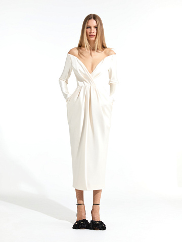 Milk‑white midi dress, 2