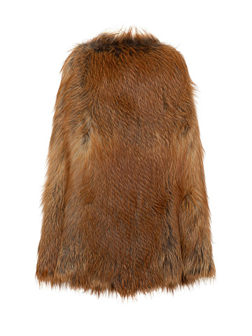 Fox fur poncho, 2