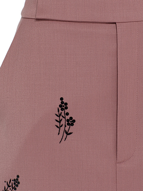 Embroidered midi skirt, 4