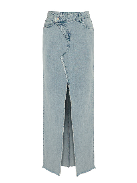 Light Blue Denim Maxi Skirt, 1 Light Blue Denim Maxi Skirt, 1