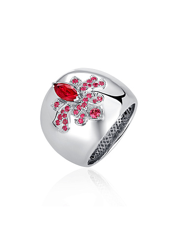 Marquise Ruby & White Gold Ring, 1