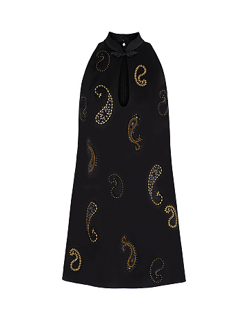 Mini dress with paisley pattern, 1