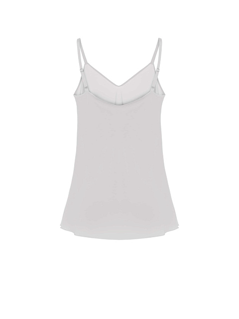 Light grey silk top , 2 Light grey silk top , 2