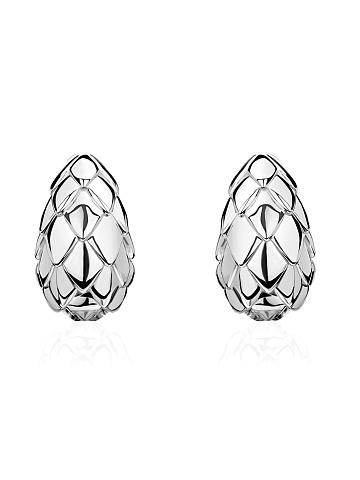 White Gold Dragon Earrings, 1