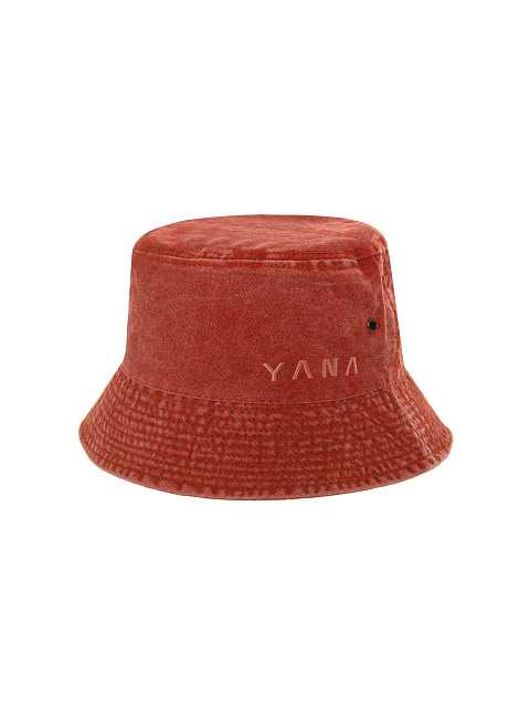 Red Cotton "Yana" Bucket Hat, 1