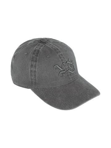 Light Grey YD Embroidered Vintage Denim Cap, 1