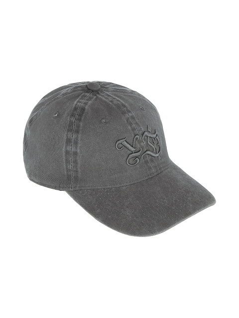 Light Grey YD Embroidered Vintage Denim Cap, 1