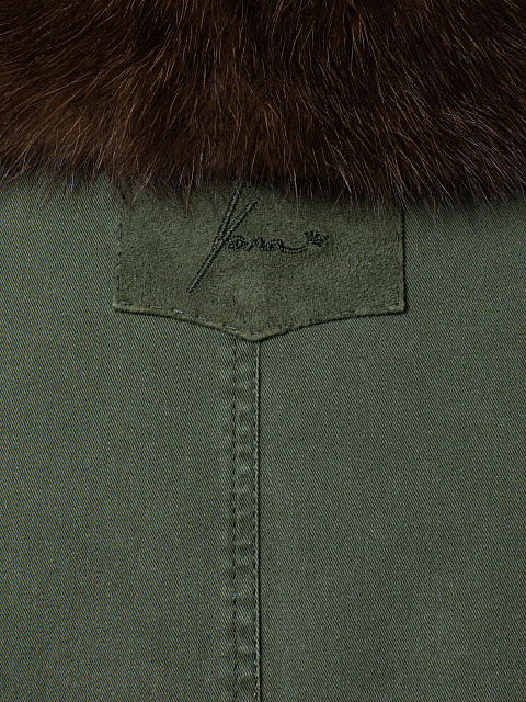 Khaki parka with fur, 12