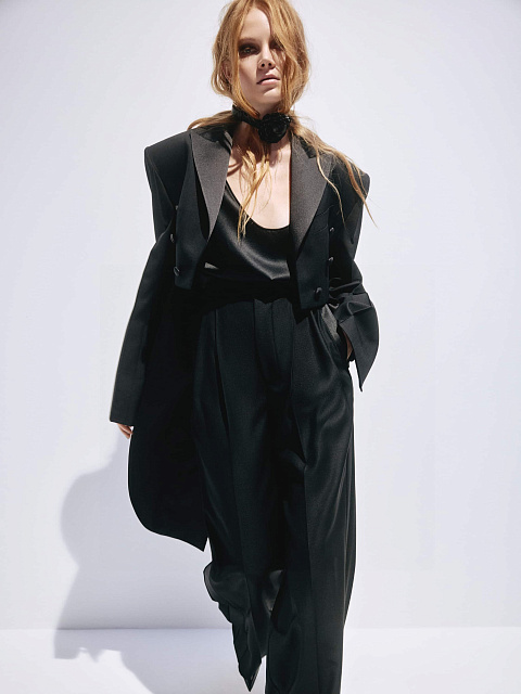 Black palazzo trousers, 2 Black palazzo trousers, 2