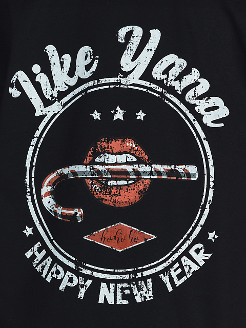 Black Cotton Cropped T-Shirt, 3