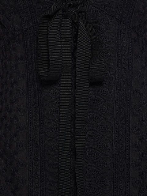Black Cotton Lace Blouse, 4