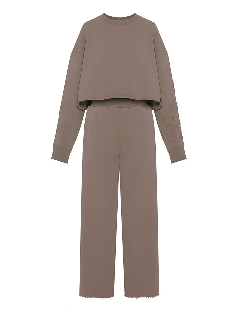 Brown cotton suit with stars, 1