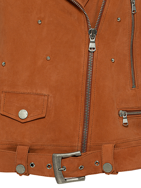 Brown Studded Suede Vest, 3