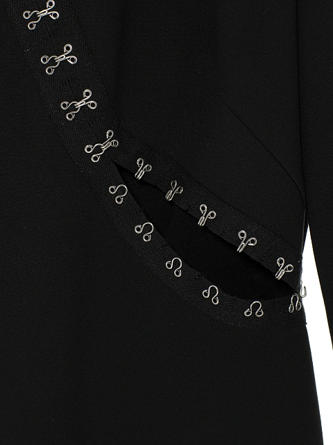 Black mini dress with slits, 3