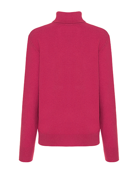 Men's Pink Cashmere Turtleneck Sweater, 2