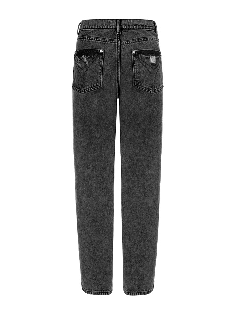 Grey Distressed Slim Jeans, 2