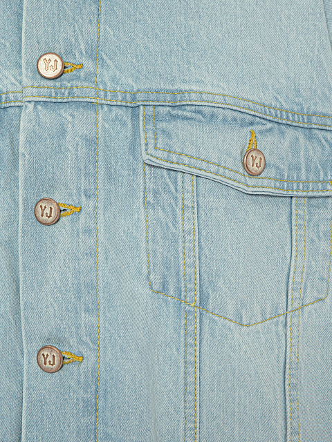 Blue Denim Cropped Jacket, 3 Blue Denim Cropped Jacket, 3