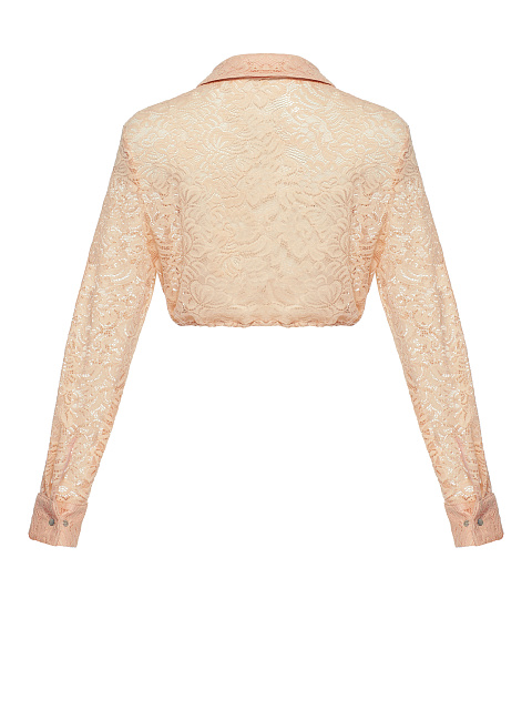 Pink Cropped Lace Blouse, 2