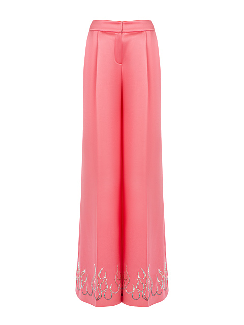 Hot Pink Rhinestones Silk Suit, 3