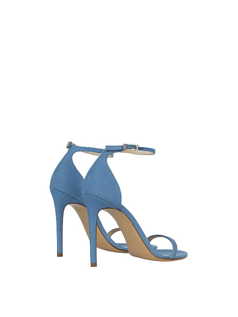 Blue Denim Sandals, 3
