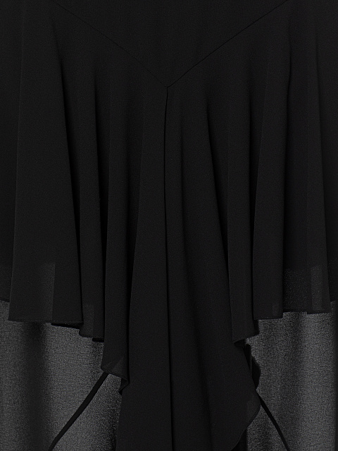 Black chiffon maxi skirt, 5