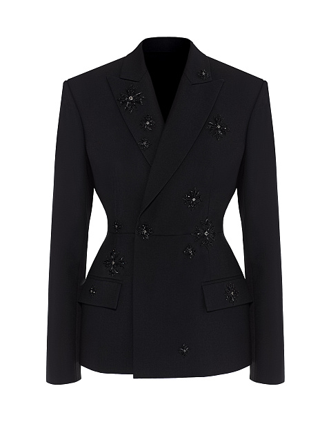 Black embroidered jacket, 1 Black embroidered jacket, 1