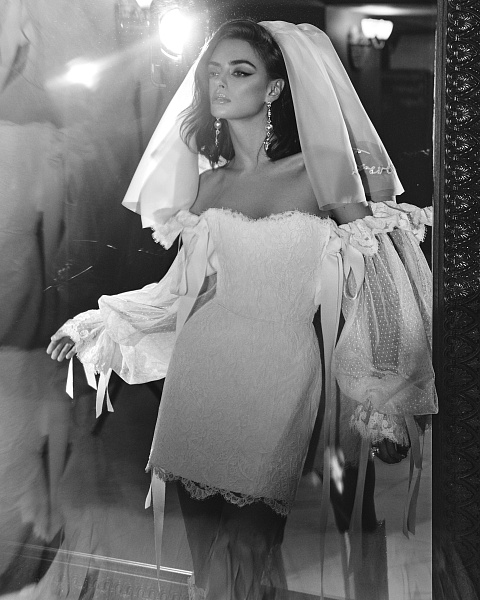 Love Is Forever Short White Veil, 6