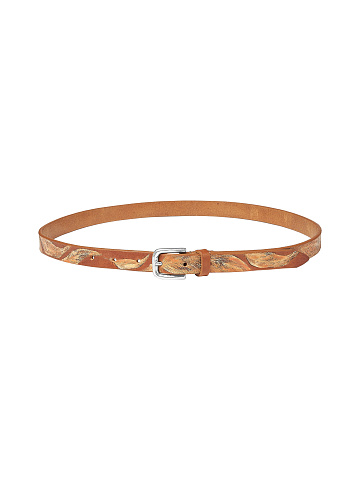 Brown Patterned Thin Belt , 1