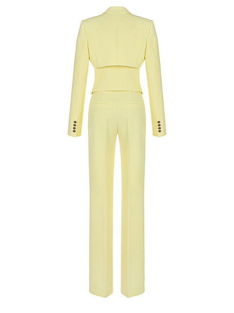 Pale Yellow Suit With Cropped Jacket, 2