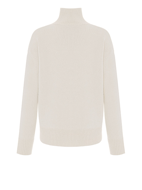 White Royal Cashmere Turtleneck Sweater, 3 White Royal Cashmere Turtleneck Sweater, 3