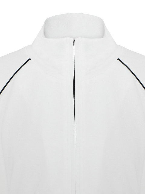 White Tracksuit Of Sweatshirt And Mini Skirt, 4