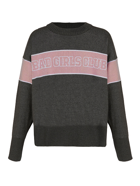 Grey & Pink Bad Girls Club Sweater, 1 Grey & Pink Bad Girls Club Sweater, 1