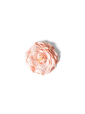 Peach flower brooch, 1