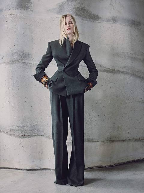 Green palazzo trousers, 2 Green palazzo trousers, 2