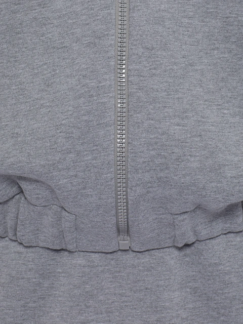 Grey Jersey Skirt & Bomber Jacket Set, 6