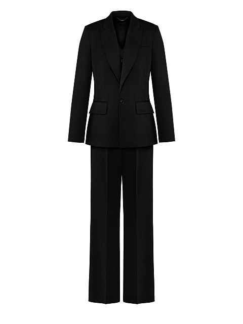 Black Wool Pant Suit, 3
