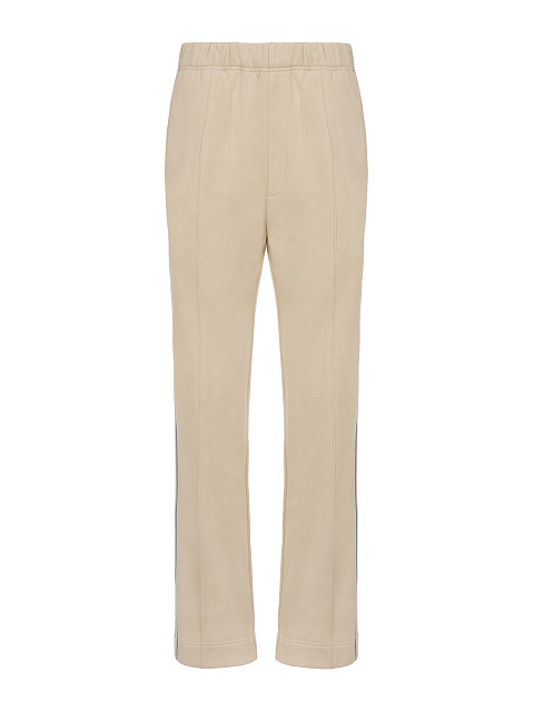 Beige Jersey Set With Grey Embroidery, 3