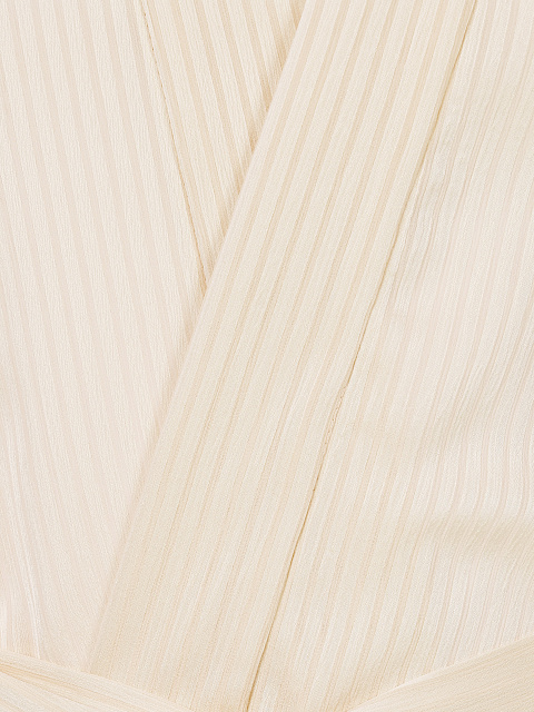 Beige Chiffon Coat & Shorts, 5